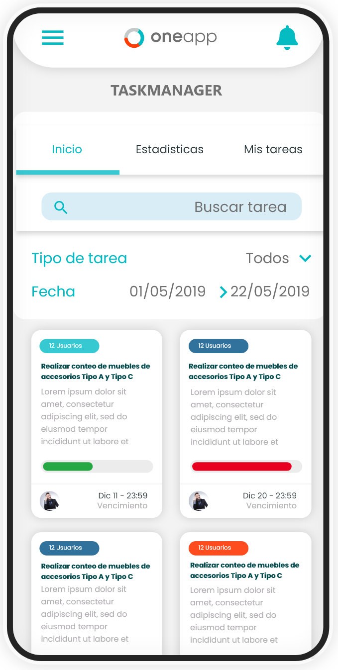 Herramienta digital de OneApp para optimizar la gestión de tareas en sucursales